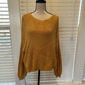 American Age Mustard Crew Neck Sweater